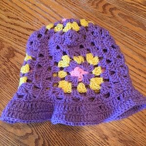 Crochet Granny Square Bucket Hat